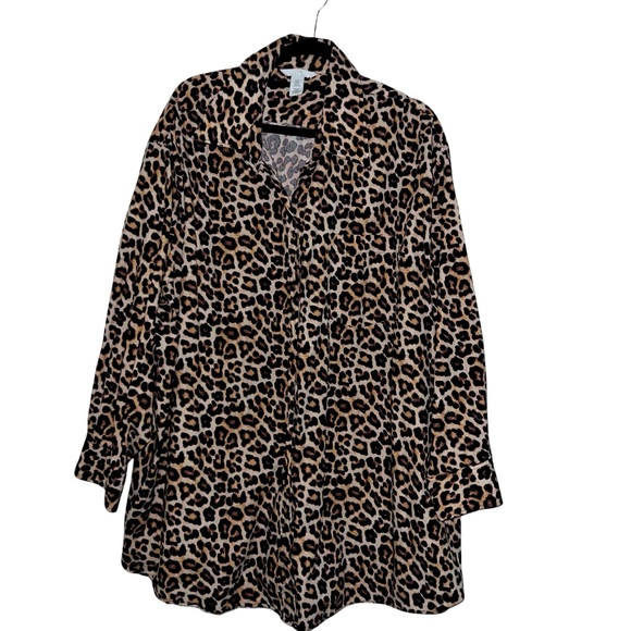 H&M Leopard Print Button Down Shirt - Picture 9 of 17